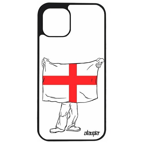 фото Чехол для мобильного apple iphone 12 pro, "флаг англии с руками" страна государственный utaupia