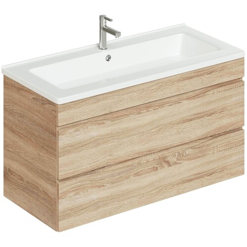 Тумба с раковиной ДаниэлаАква Стефания 105 подвесная Лиственница