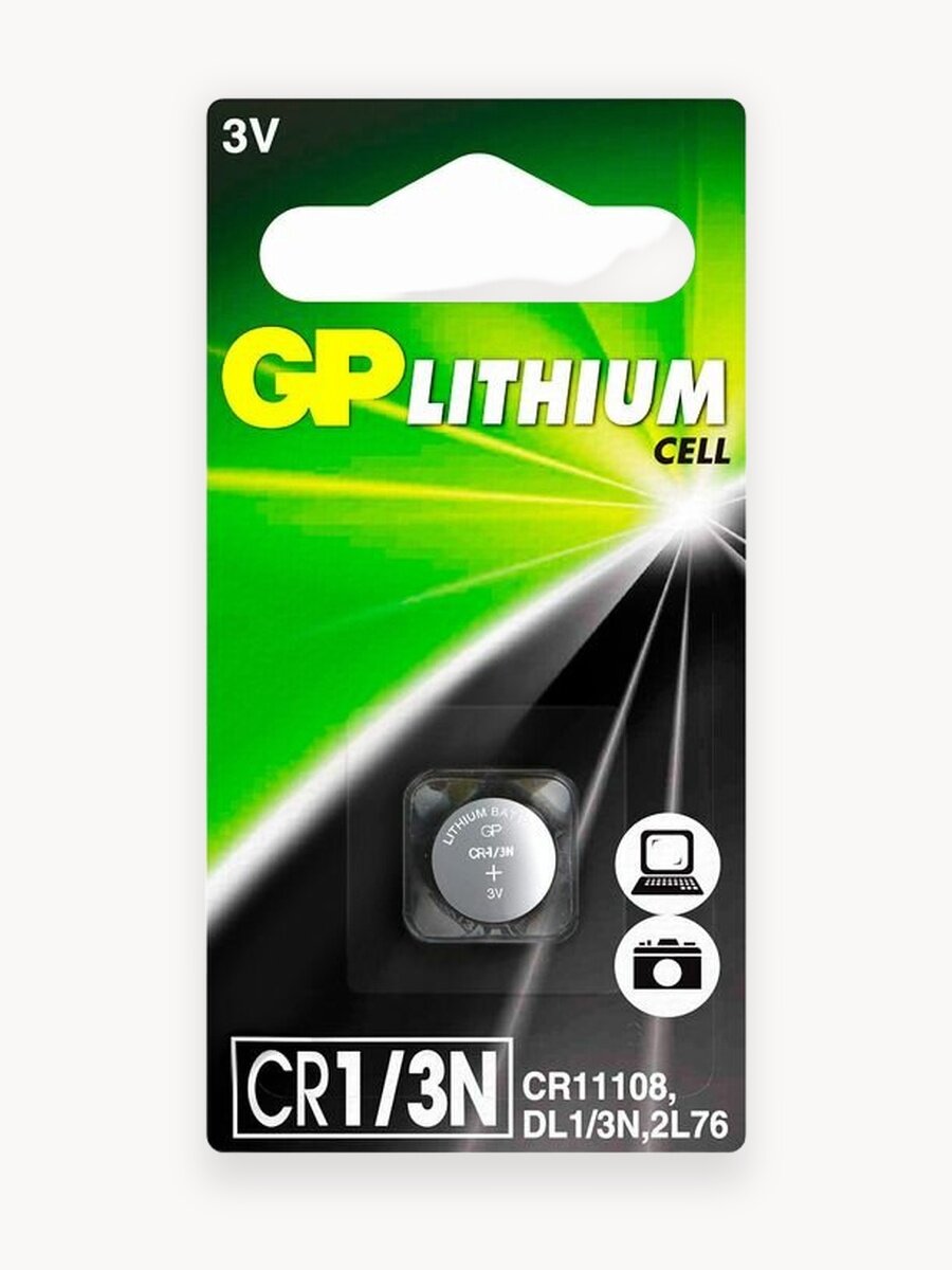 GP Батарейка таблетка литиевая дисковая CR / 2L76, 1,55 В