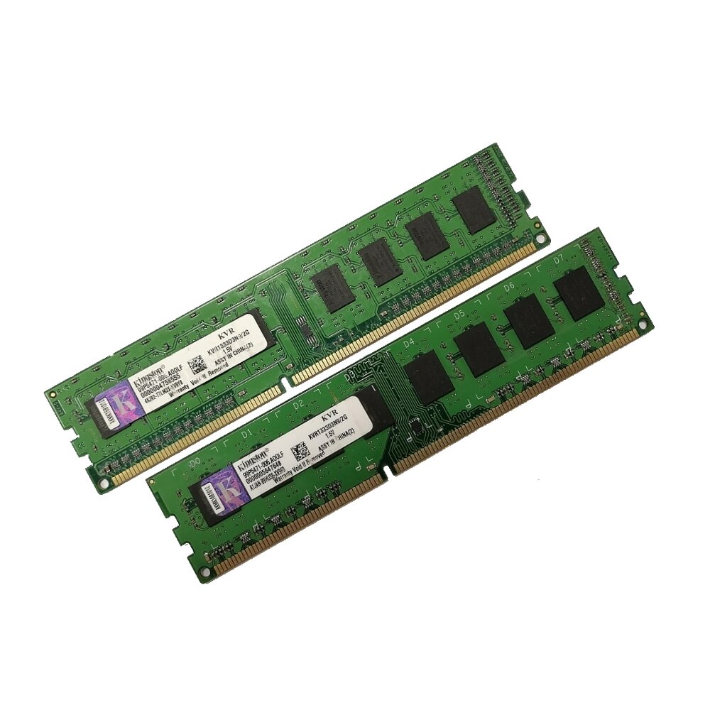 ОЗУ Dimm 4Gb PC3-10600(1333)DDR3 Kingston KVR1333D3N9/2G, 99P5471-006. A00LF (Kit 2x2Gb)
