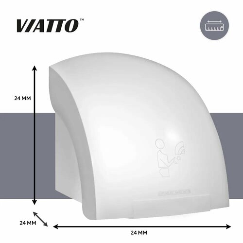 Сушилка для рук Viatto VA-HD1800, электросушилка автоматическая настенная ,1800 Вт автоматическая индукционная сушилка для рук для отелей ресторанов офисов зданий туалета бытовая сушилка для рук для ванной 220 в