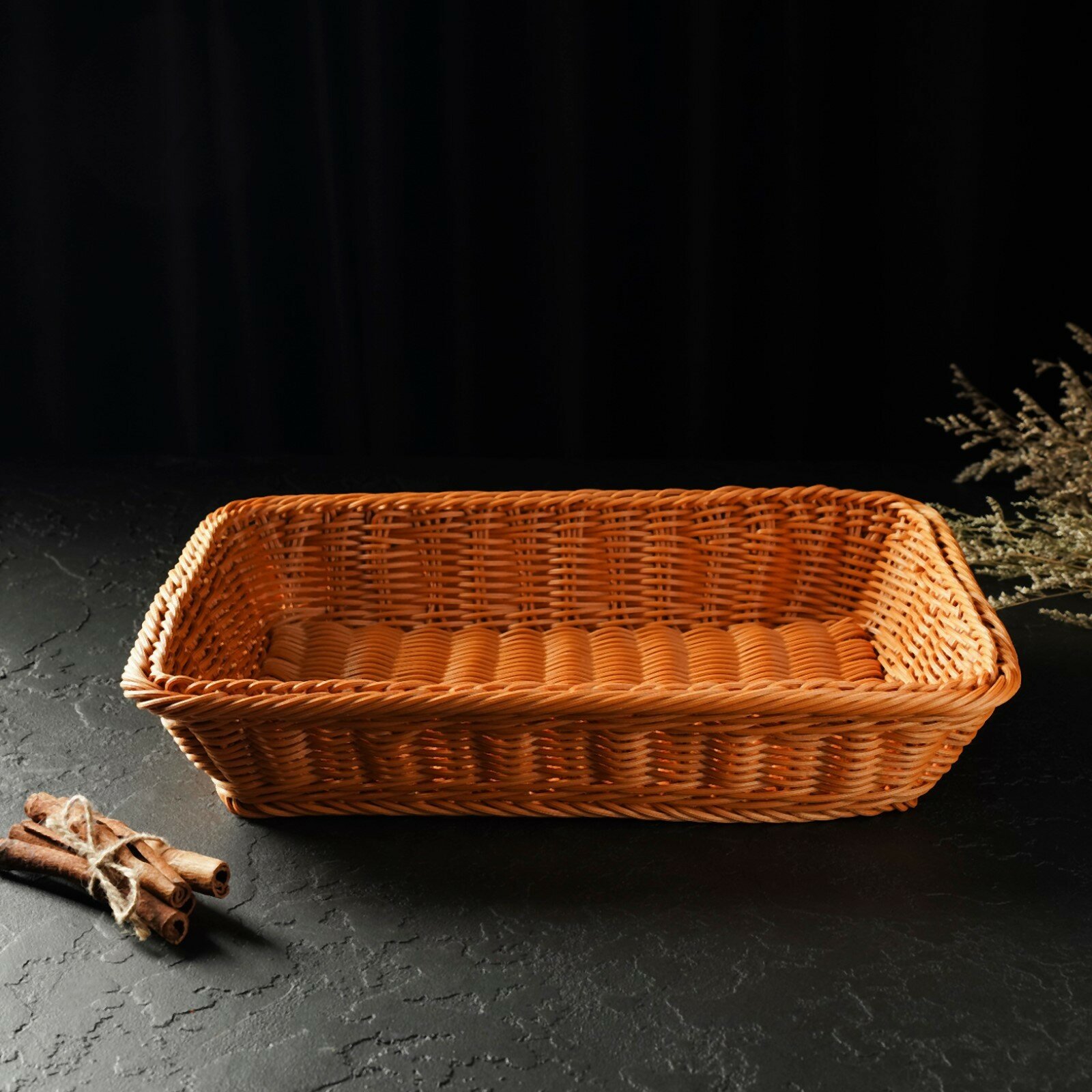 Корзинка для фруктов и хлеба Доляна «Капучино», 34×24×7 см - фотография № 14
