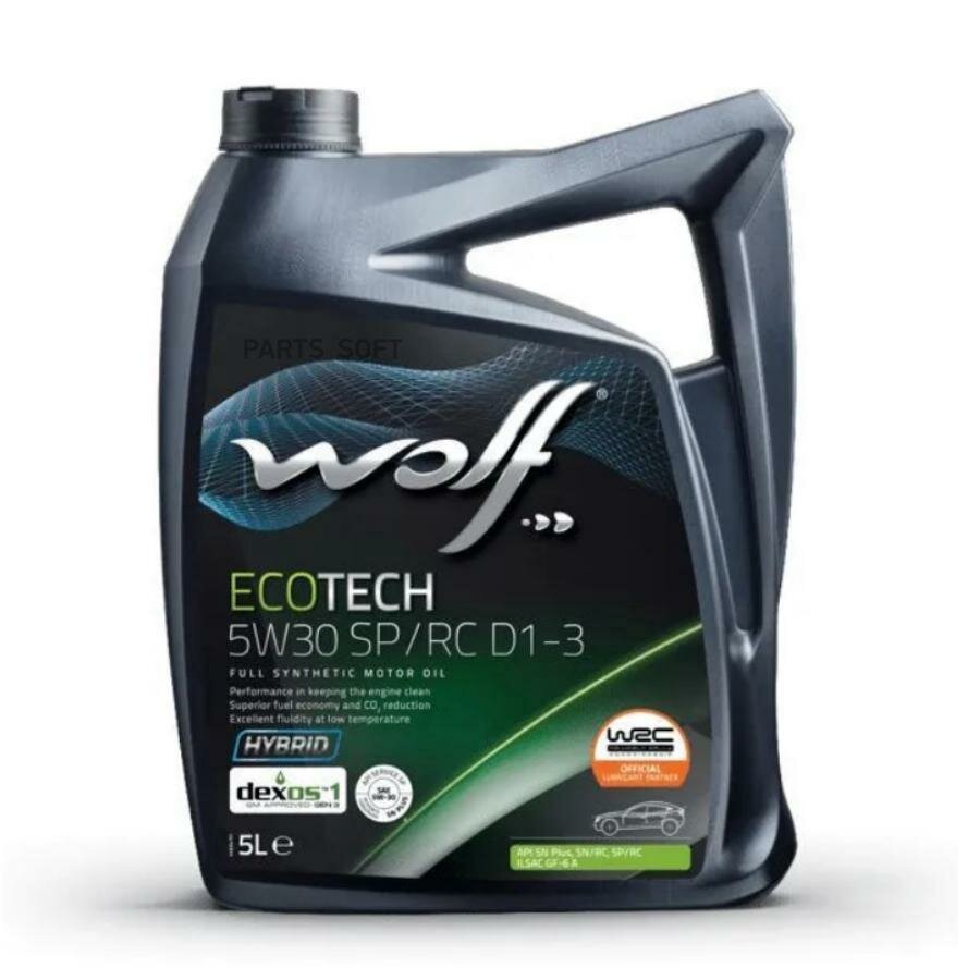 Масло моторное ECOTECH 5W30 SP/RC D1-3 5л WOLF OIL / арт. 1049902 - (1 шт)