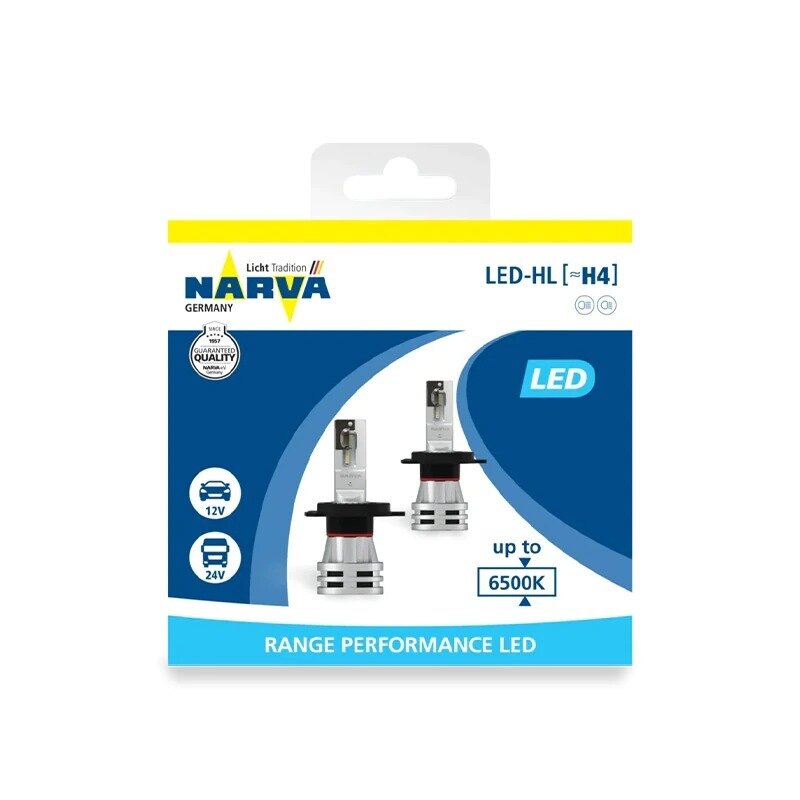 NARVA комплект ламп светодиодных LED H4 RANGE PERFORMANCE 6500K 18032, 2шт - фотография № 17