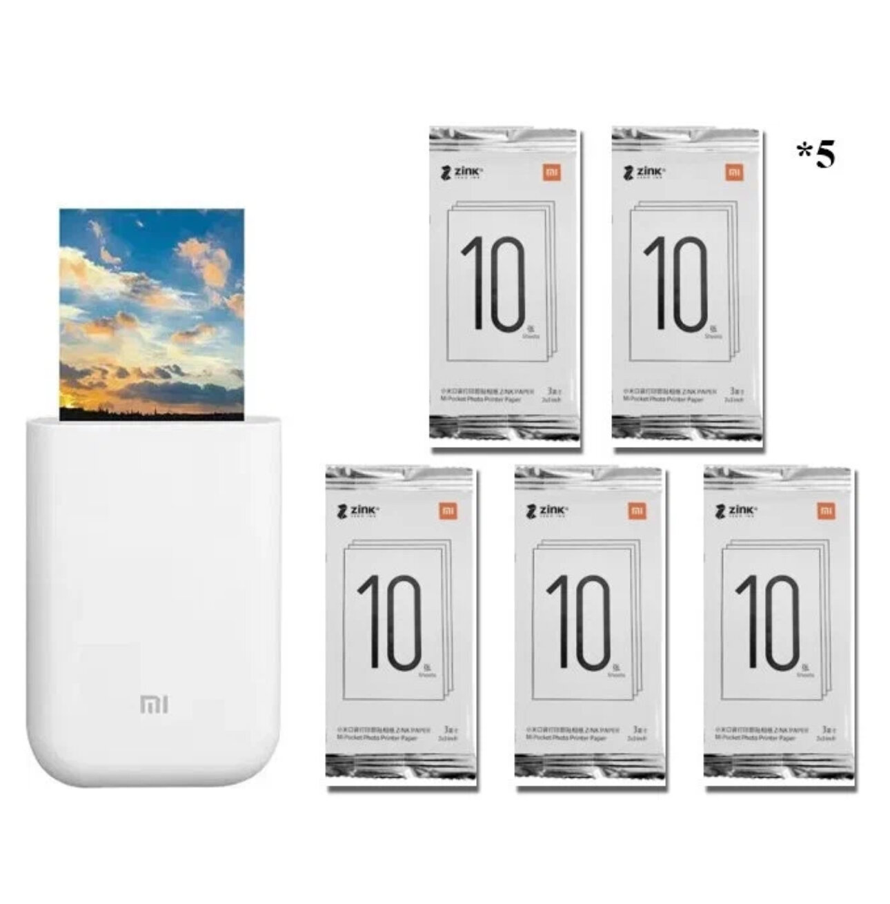 Портативный фотопринтер Xiaomi Mi Portable Photo Printer Комбинация 3