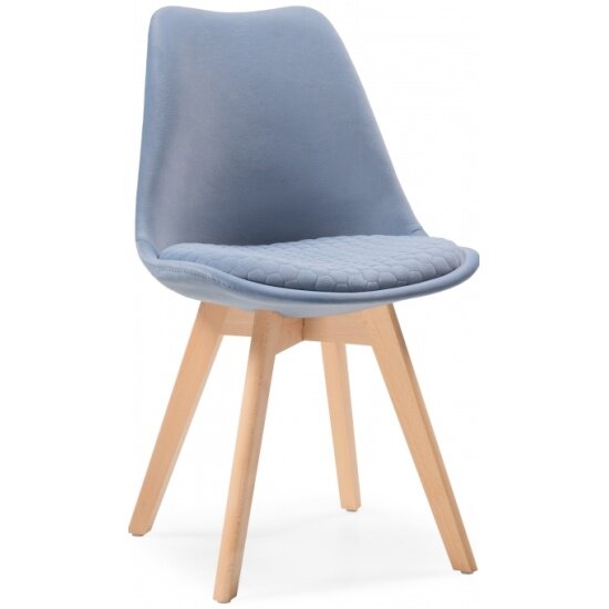 фото Стул обеденный WOODVILLE Bonuss blue / wood