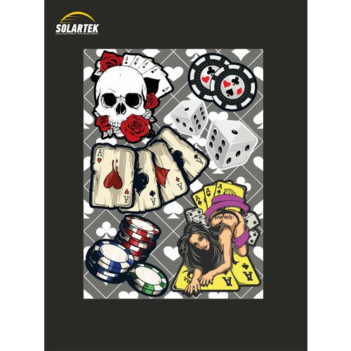 Комплект наклеек: Королевский Флеш: Бунтари. 4 туза