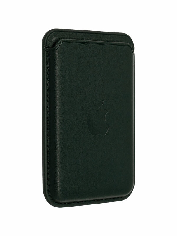 Картхолдер Wallet Sequoia Green Кожаный чехол-бумажник MagSafe для iPhone, Зелёная секвойя