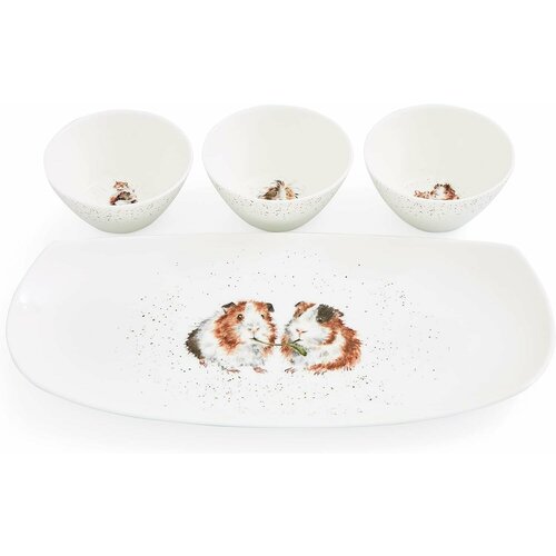 Набор из блюда и 3-х пиал Royal Worcester Lettuce be Friends 12900₽