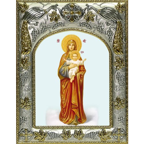 икона божией матери благодатное небо 1800 г доска 13 16 5 см Икона Благодатное Небо икона Божией Матери