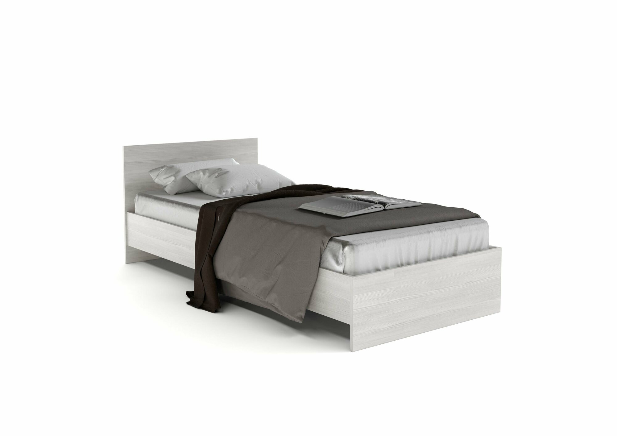 фото Кровать двуспальная с ортопедическим основанием "Альфа" СВ-901 кровать 1600 Белая