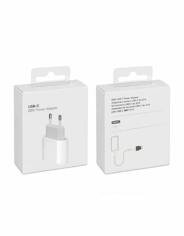 Блок питания для iPhone 20W Type-C для ios и Андроид — фото 1
