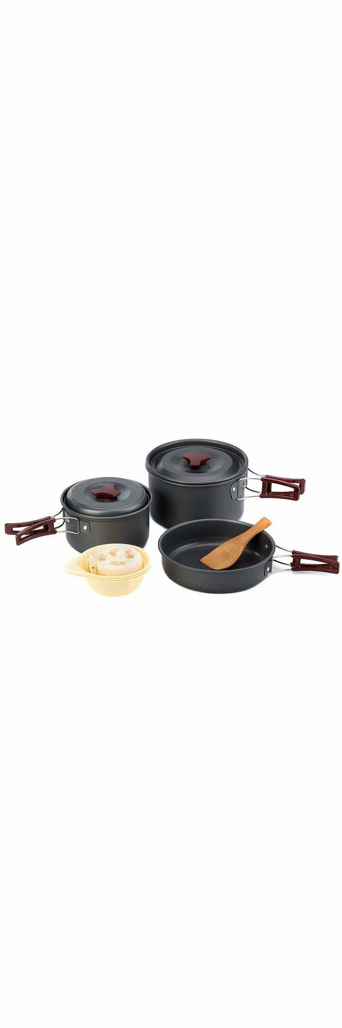 Набор посуды Naturehike Nh2-3 People Camping Cookware Carbon