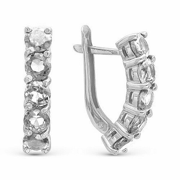 Серьги JEWELIN, серебро, 925 проба, фианит