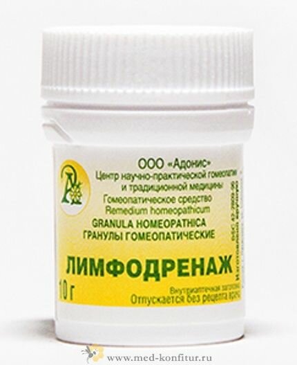Картинки Гранулы гомеопатические "Лимфодренаж"