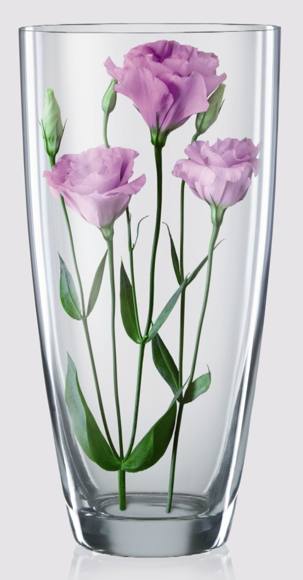 Ваза Crystalex B82562, настольная, круглая, бесцветная, стекло, 25 см