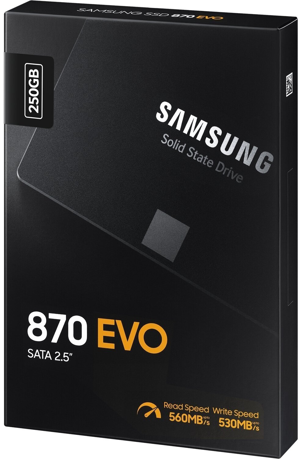 Накопитель SSD Samsung 250Gb SATA III 870 EVO 2.5" (R560/W530MB/s)(MZ-77E250BW)