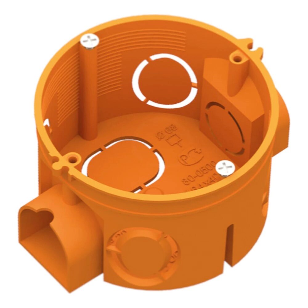 Коробка установочная Промрукав для сплошных стен стойкая к горению 64x40 мм