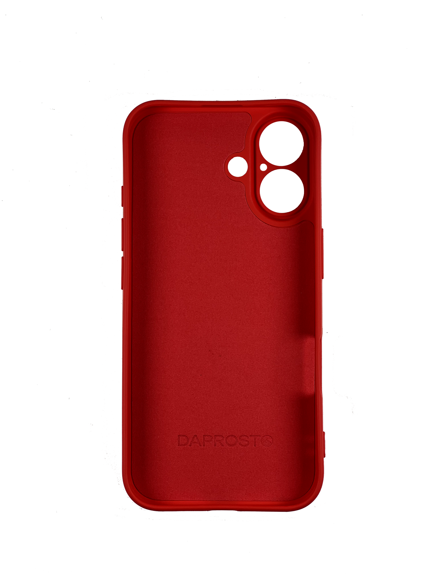 Чехол DAPROSTO "Red Velvet", для iPhone 16, матовый, красный — фото 1