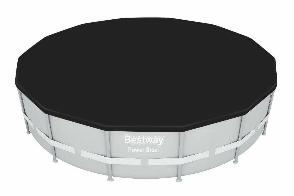 Тент Bestway Fast Set Steel Pro Power Steel ПВХ 3.6x1.2м круглый темно-серый