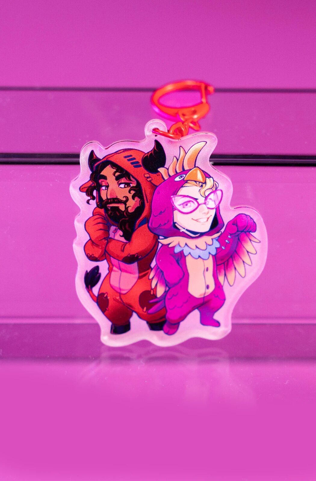 Брелок Bubble, красный — фото 1