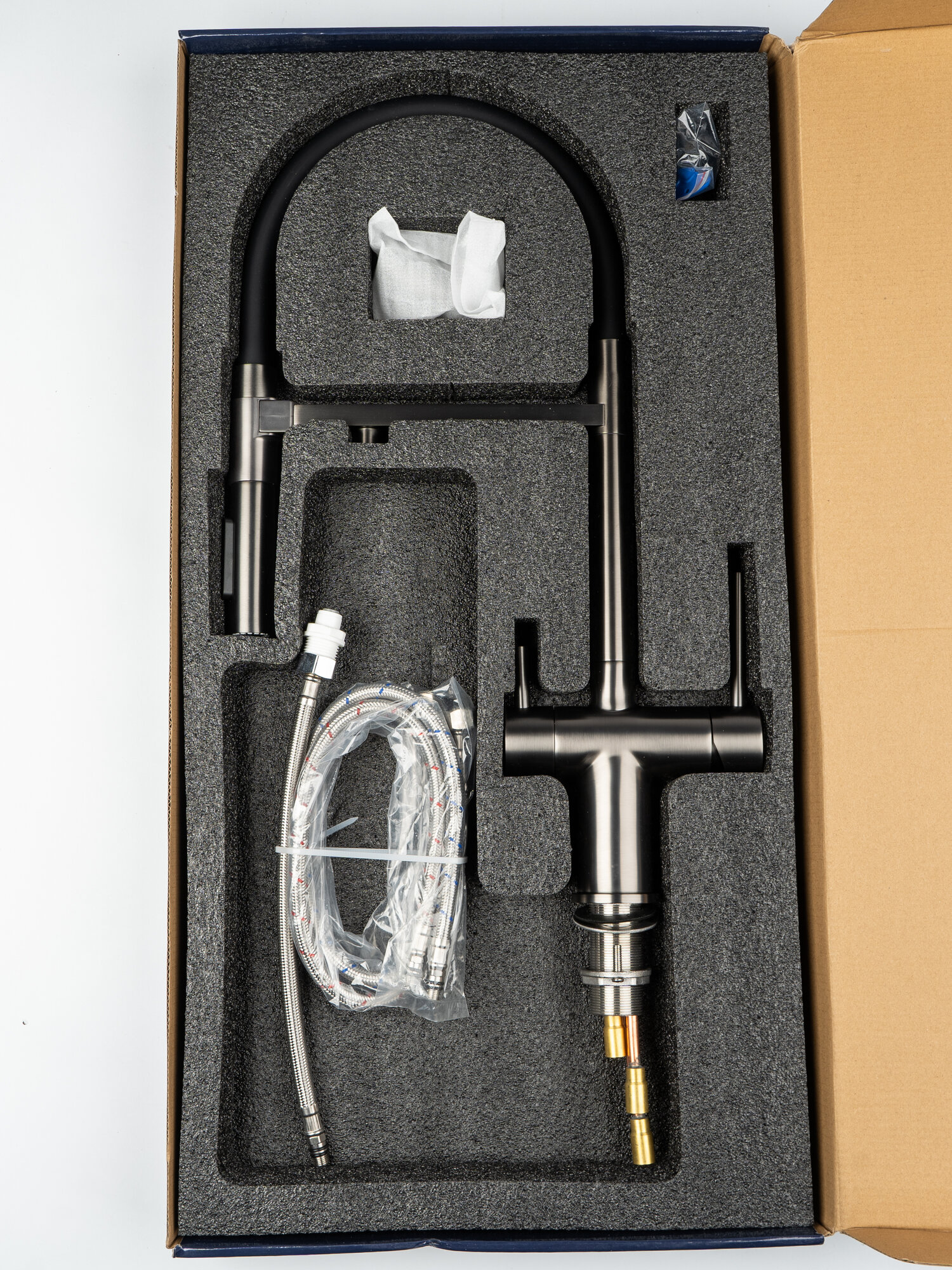 Смеситель Grandex Aqua Choice-S ANTHRACITE с подключением к фильтру — фото 1