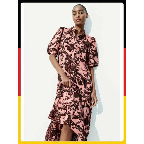 фото Платье h&m базовая коллекция, размер xxs, розовый