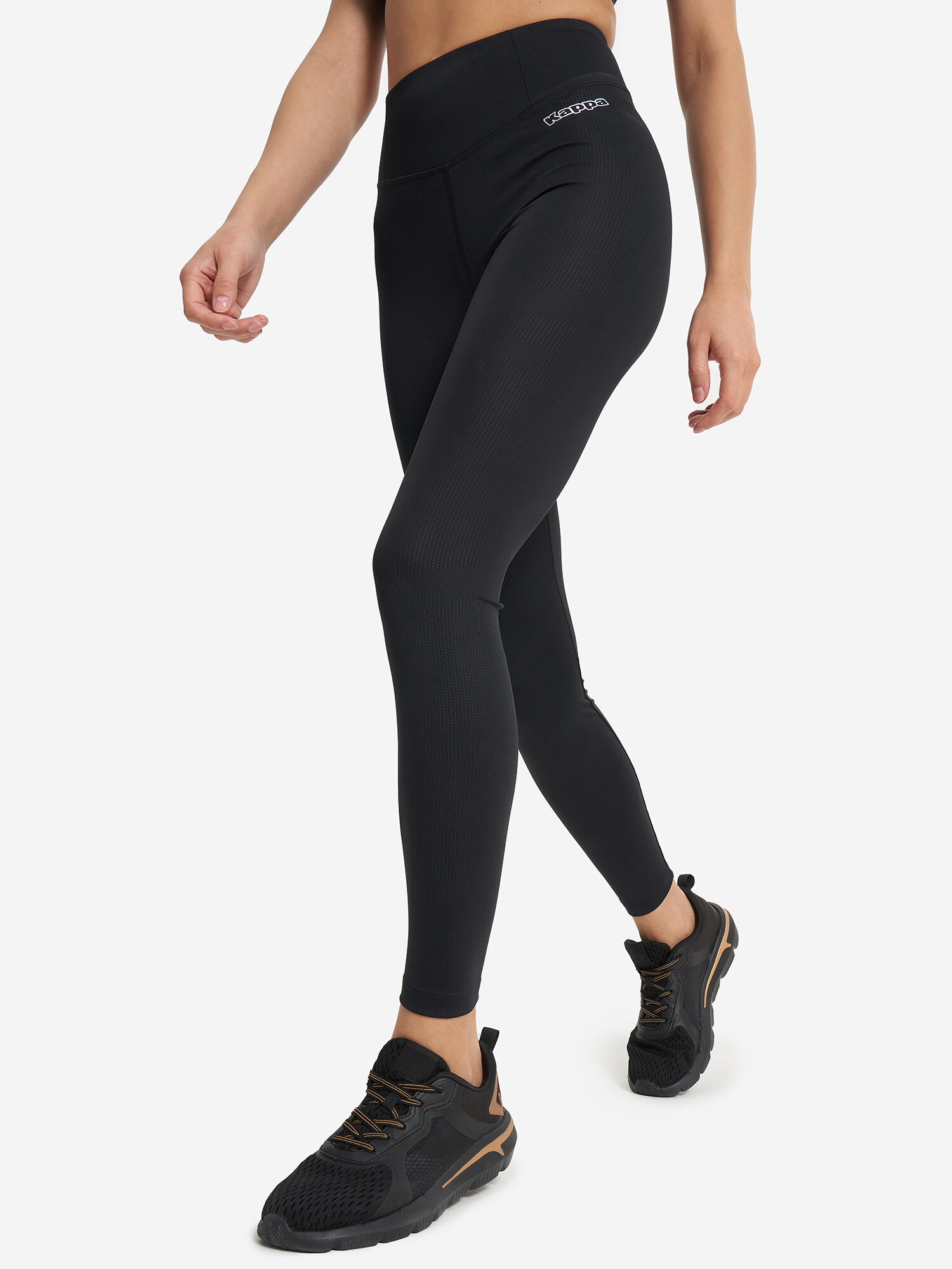 Легинсы спортивные Kappa Fitness Women's Leggings, размер 44, черный