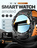 Смарт часы Smart watch, умные часы для мужчин, синие с золотом