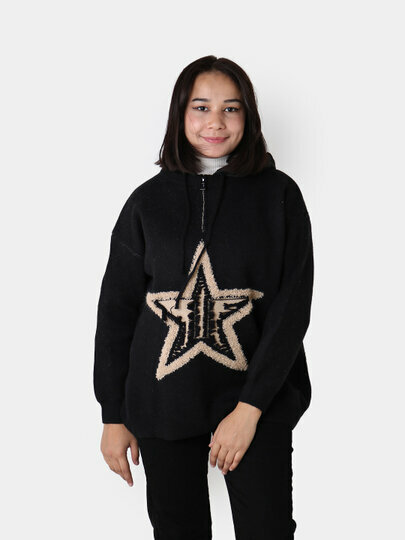 Худи спортивное размер One Size, , черный — фото 1