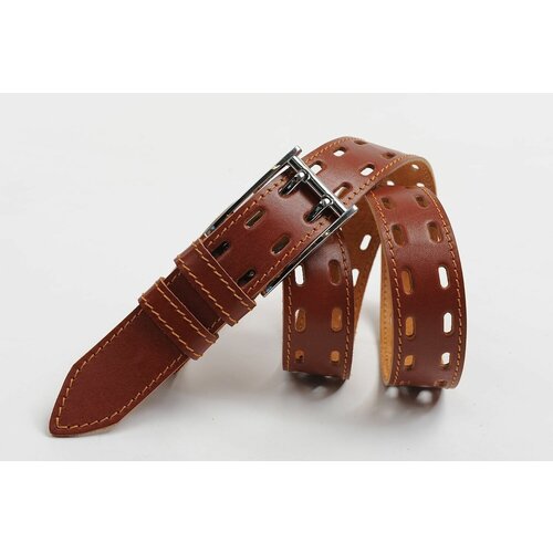 фото Ремень olio rosti, размер 120, коричневый