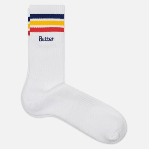фото Носки butter goods stripe белый, размер 40-46 eu