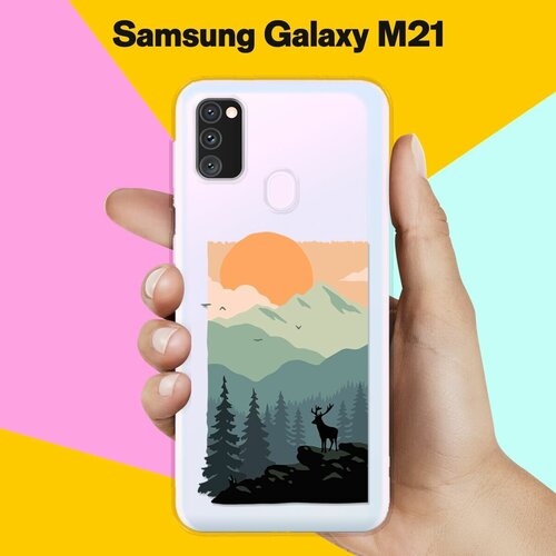 Силиконовый чехол Горы и лес на Samsung Galaxy M30s силиконовый чехол горы и лес на samsung galaxy m30s