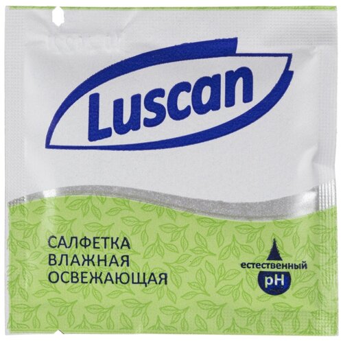 Салфетки влажные Luscan освежающие в саше 15х13,5см 1000шт/уп