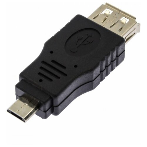 OTG-адаптер Perfeo USB-MicroUSB, черный