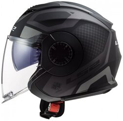 Шлем открытый LS2 OF570 VERSO Marker (XL, Matt Black Titanium)
