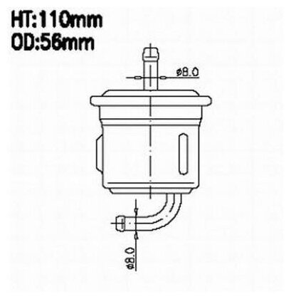 JS ASAKASHI FS7004 Фильтр топливный