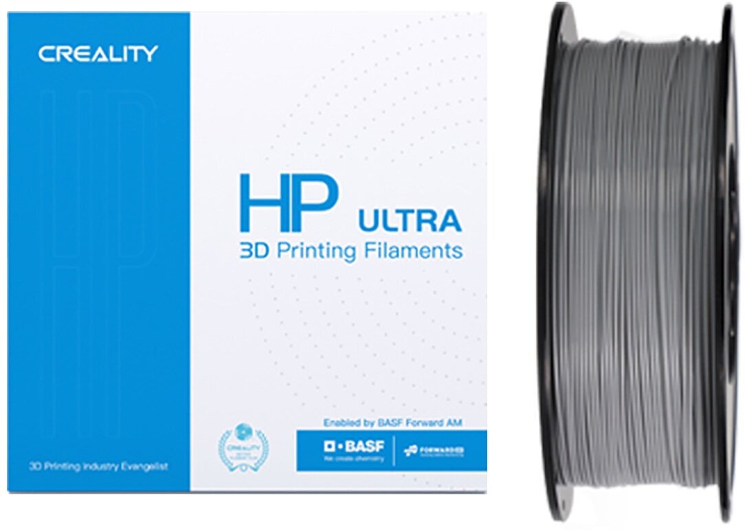 Катушка HP ULTRA PLA пластика Creality, серый 1,75 мм 1кг для 3D принтеров