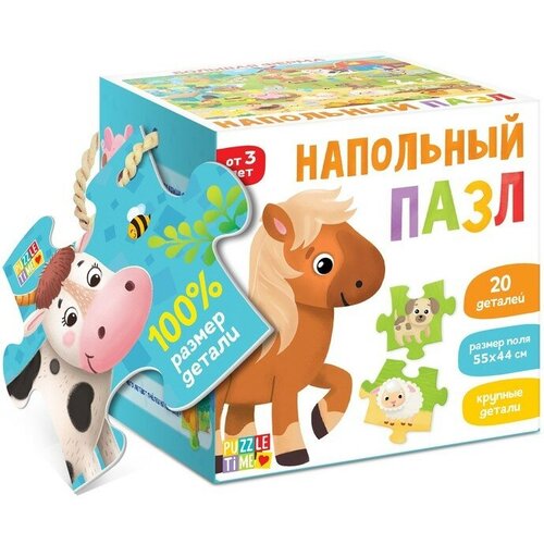 Puzzle Time Напольный пазл «Большая ферма»