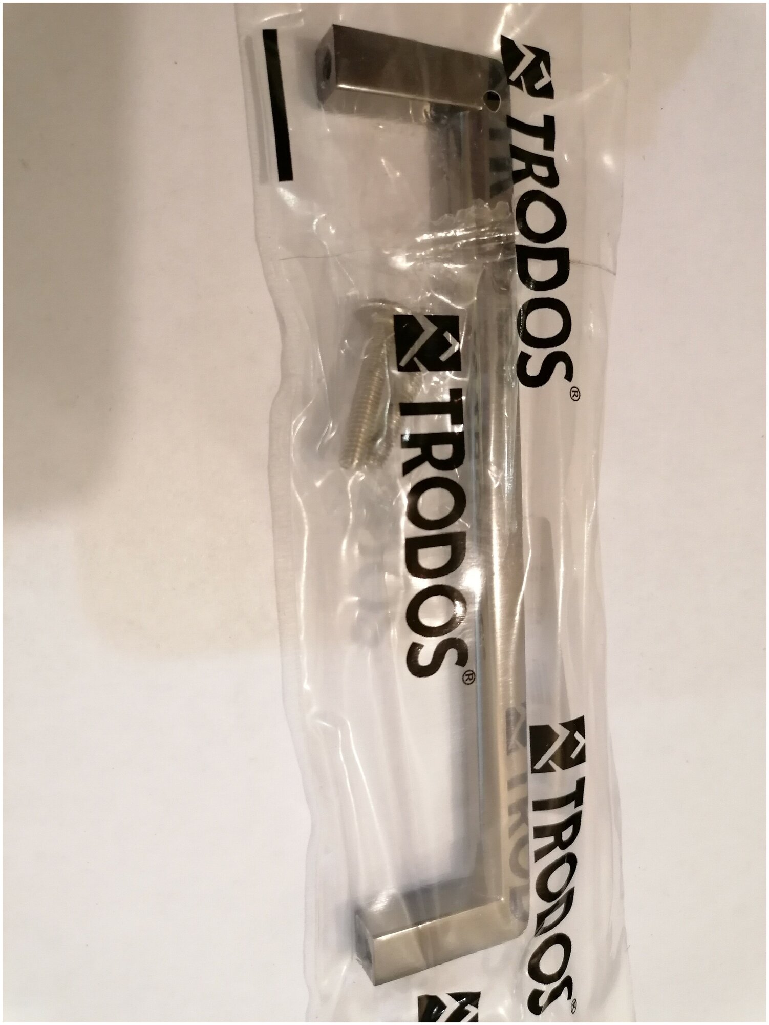 Ручка-скоба мебельная Trodos "DMZ-21203" 128мм сплав ЦАМ 70гр, черный никель - фотография № 4