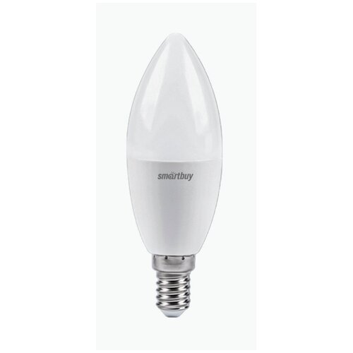 Лампа светодиодная SmartBuy SBL 6000K, E14, C37, 9.5 Вт, 6000 К
