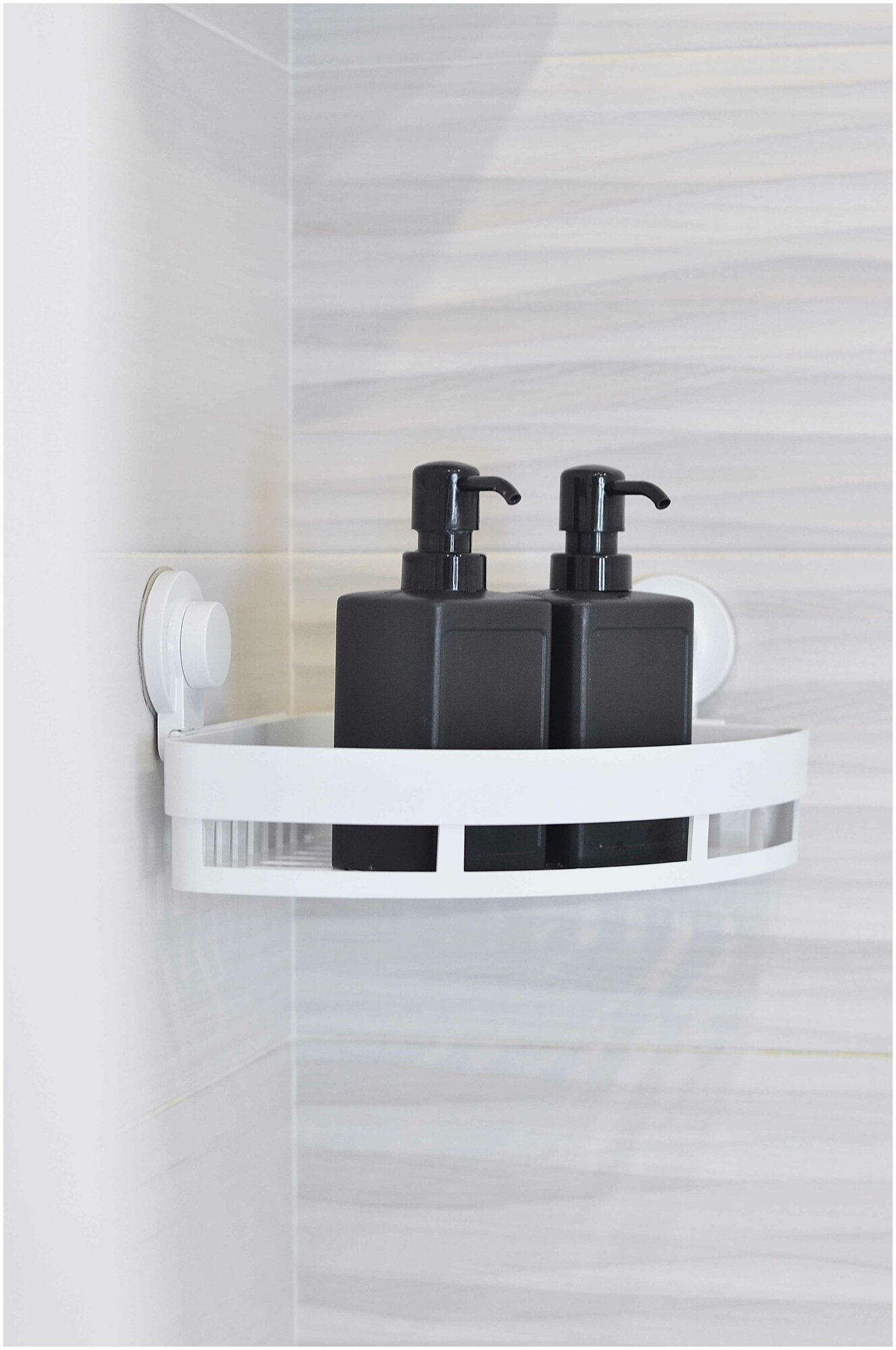 Полочка для ванной угловая на присосках STRONG WALL Шведский Дом 17368637 - фотография № 4