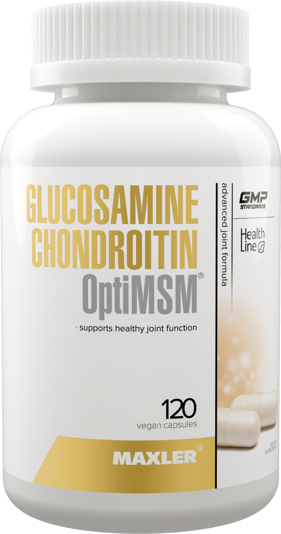 Глюкозамин Хондроитин MSM, Maxler Glucosamine Chondoitin + OptiMSM, 120 капсул