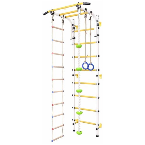 Детская шведская стенка люкс с навесным турником (Цвет основания: 