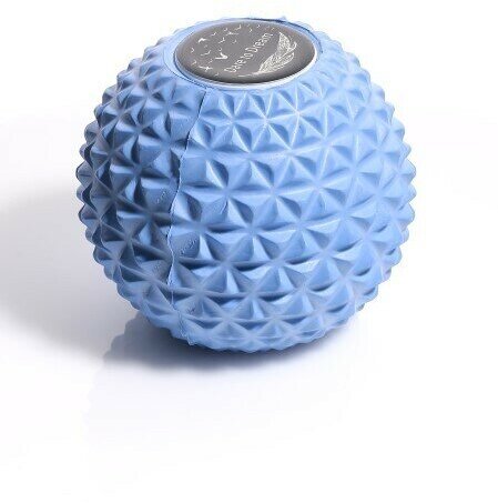 Мячик массажный для йоги, пилатеса и МФР, голубой, валик для спины, мяч для МФР, ролик массажный - фотография № 18
