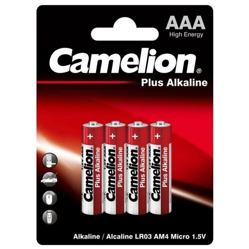 Camelion LR03 Plus Alkaline BL-4 батарейка,1.5В 7369