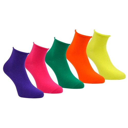 фото Носки guarneri 20к5, 5 пар, размер 36-40, желтый/оранжевый/зеленый/розовый/фиолетовый