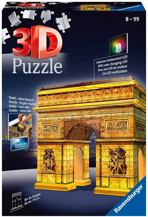 3D-пазл Ravensburger Ночная Триумфальная арка (216), арт.12522