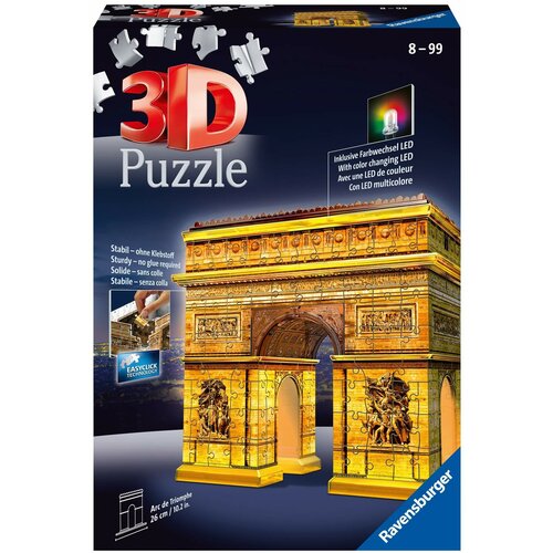 3D-пазл Ravensburger Ночная Триумфальная арка (216), арт.12522