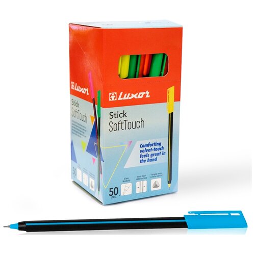 Luxor набор шариковых ручек Stick Soft Touch 0,7 мм, 50 шт. luxor набор шариковых ручек stick neon 48 шт 0 8 мм